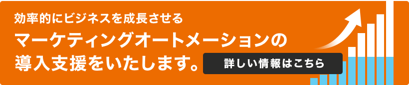 効率的にビジネスを成長させるマーケティングオートメーションの導入支援をいたします。